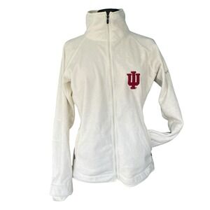 Columbia Indiana Pearl Plush II White Fleece Hybrid Omni Wick Jacket Lrg Gorp